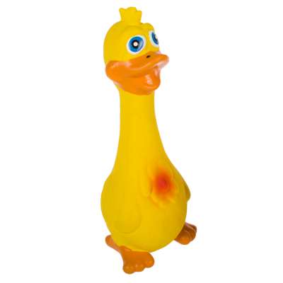 Wholesale classic chicken shape squeaky funny latex pet dog toys